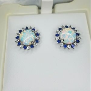 Opal earrings